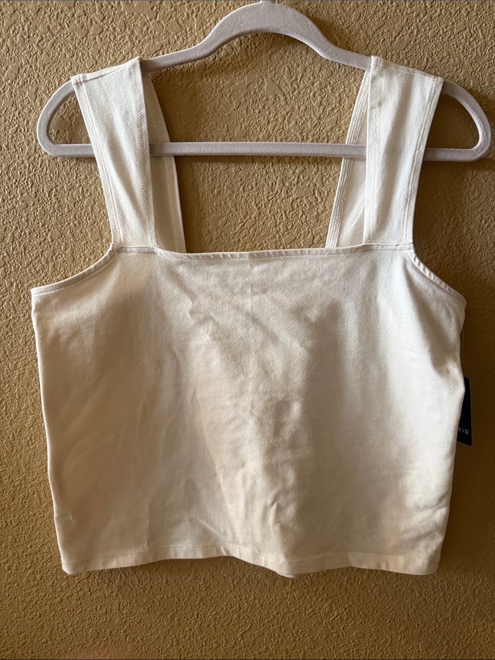 NWT Torrid Foxy Square Neck Crop Tank ( soft cream color)-size 0 (12)